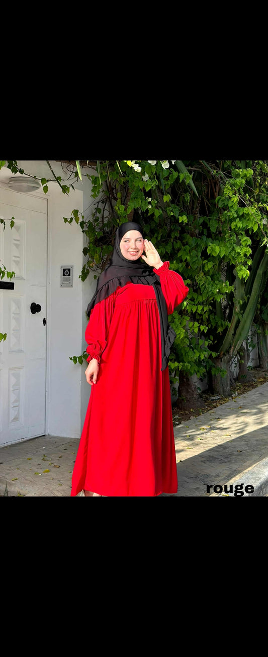 Robe Longue Caramel Élégante – Style Modeste et Confort Absolu