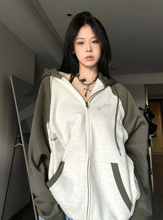 Sweat à capuche ample unisexe – Style décontracté et confortable